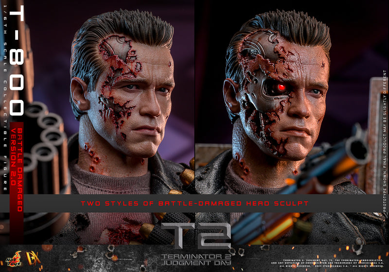 Load image into Gallery viewer, Hot Toys - Terminator 2 Judgement Day - T-800 (Battle Damaged Version 2.0)