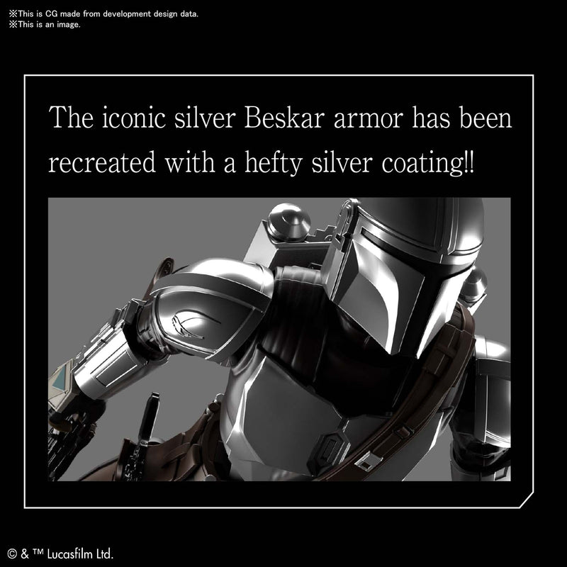 Load image into Gallery viewer, Bandai - Star Wars Model - The Mandalorian (Beskar Armor) [Silver Coating Version] 1/12 Scale

