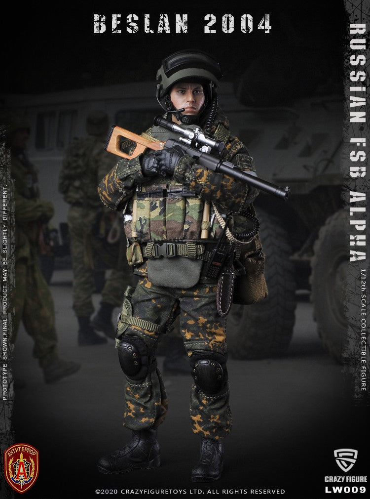Load image into Gallery viewer, Crazy Figure - 1/12 Russian Alpha Special Forces: Russian Sniper