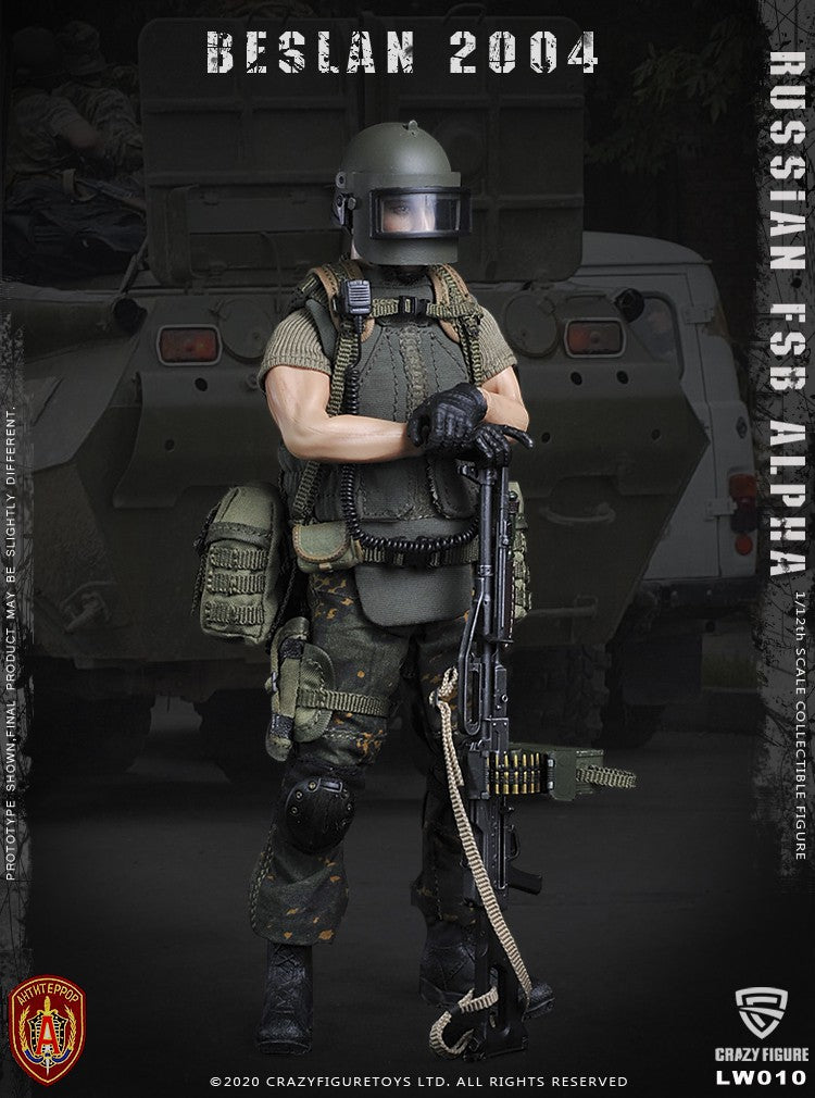 Load image into Gallery viewer, Crazy Figure - 1/12 Russian Alpha Special Forces: Russian Machine Gunner