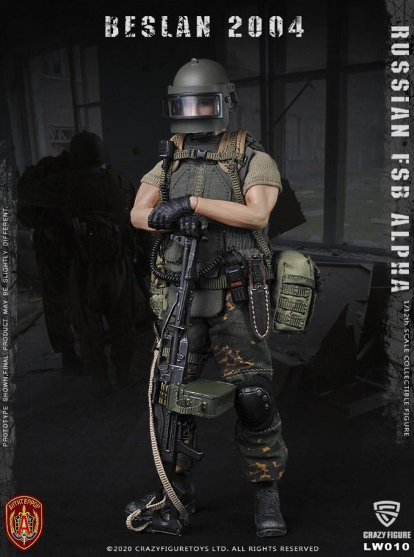 Load image into Gallery viewer, Crazy Figure - 1/12 Russian Alpha Special Forces: Russian Machine Gunner