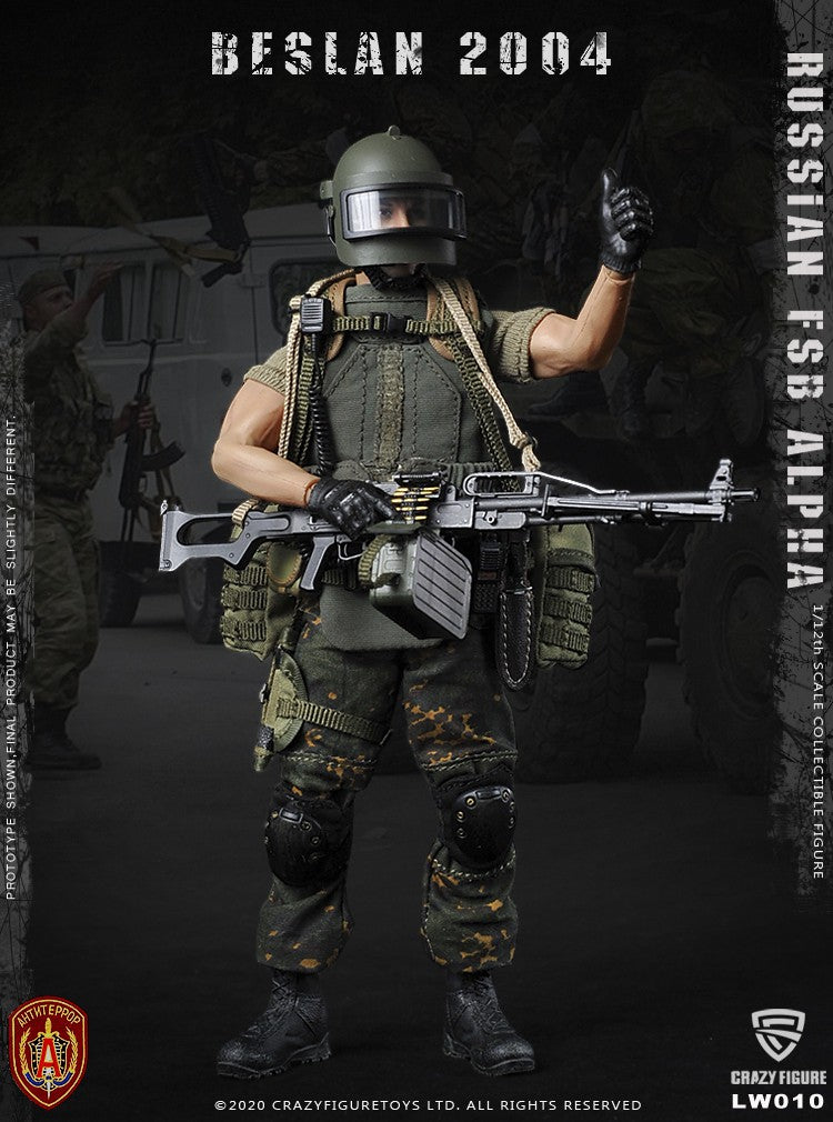 Load image into Gallery viewer, Crazy Figure - 1/12 Russian Alpha Special Forces: Russian Machine Gunner