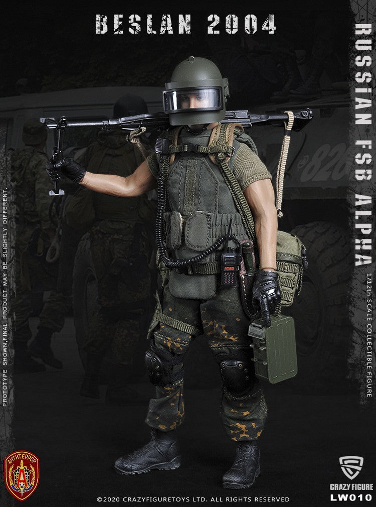 Load image into Gallery viewer, Crazy Figure - 1/12 Russian Alpha Special Forces: Russian Machine Gunner