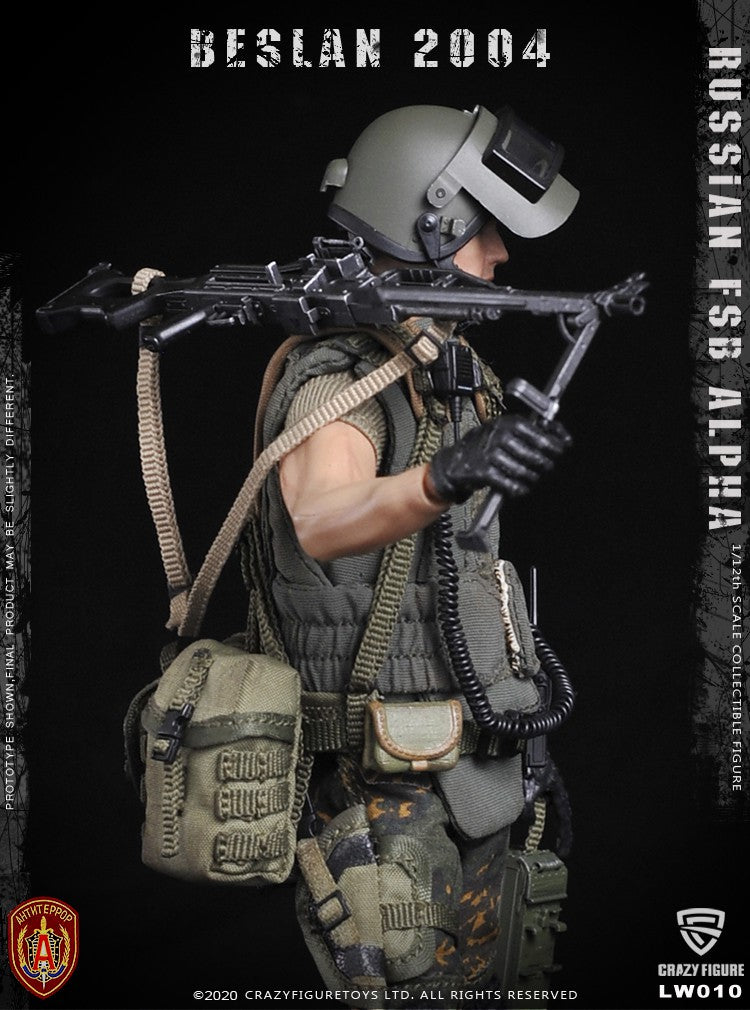 Load image into Gallery viewer, Crazy Figure - 1/12 Russian Alpha Special Forces: Russian Machine Gunner
