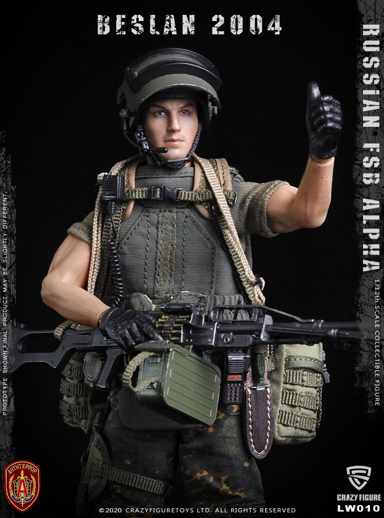 Load image into Gallery viewer, Crazy Figure - 1/12 Russian Alpha Special Forces: Russian Machine Gunner