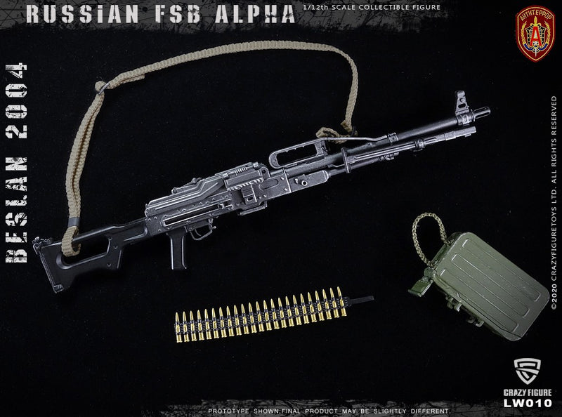 Load image into Gallery viewer, Crazy Figure - 1/12 Russian Alpha Special Forces: Russian Machine Gunner