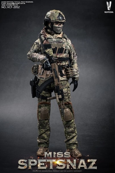 Very Cool Russian Special Combat Female Soldier – Ages Three and Up