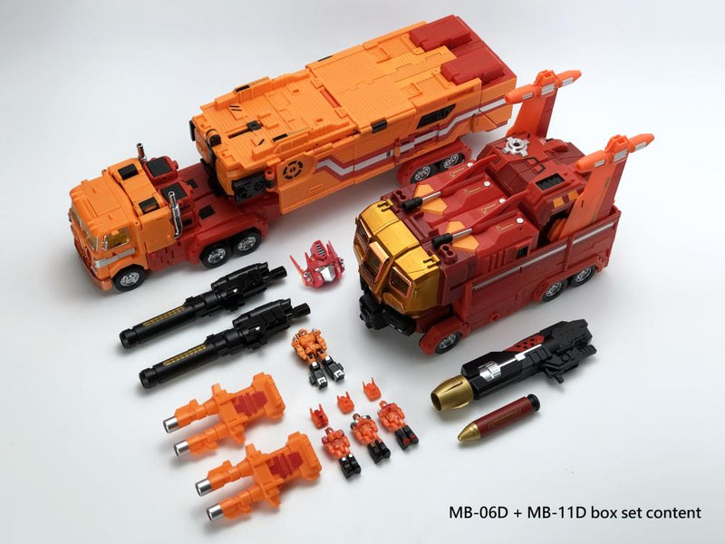 Load image into Gallery viewer, Fans Hobby - MasterBuilder - MB06D Power Baser + MB-11D God Armour (Orange Set)
