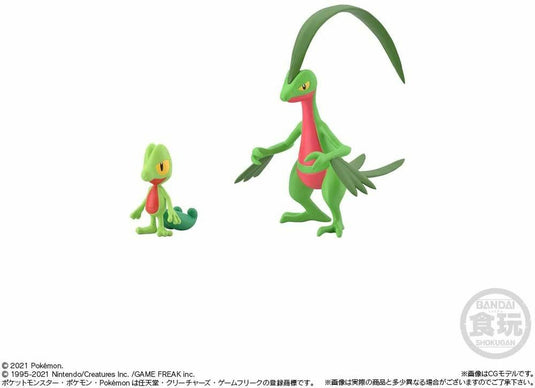 Bandai - Pokemon Scale World - Hoenn Region Figure: Treecko & Grovyle Set
