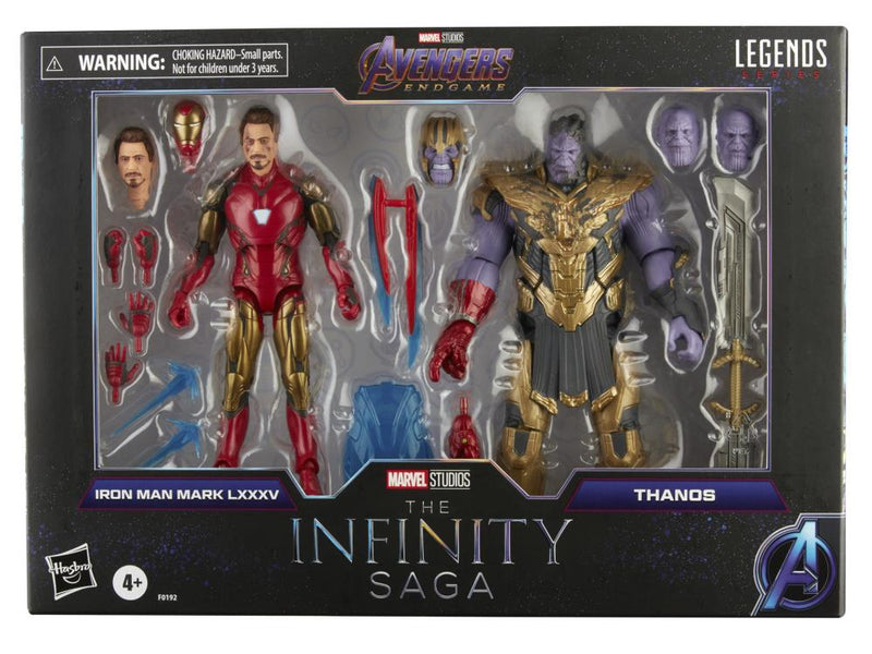 Load image into Gallery viewer, Marvel Legends - Infinity Saga: Avengers Endgame - Iron Man Mark 85 and Thanos 2-Pack
