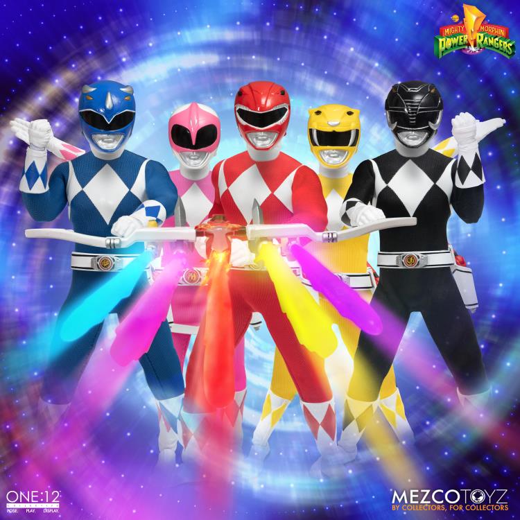 Load image into Gallery viewer, Mezco Toyz - One:12 Mighty Morphin' Power Rangers Deluxe Box Set