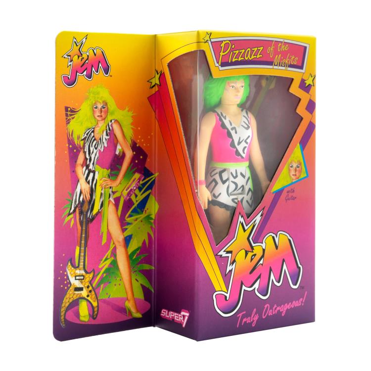 Load image into Gallery viewer, Super 7 - Jem and the Holograms ReAction: Pizzazz (Neon Retro Box) SDCC 2022 Exclusive
