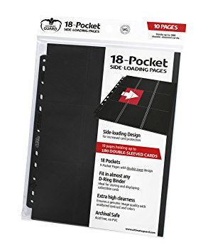 Ultimate Guard - 18 Pocket Side Load: Standard Trading Card Pages