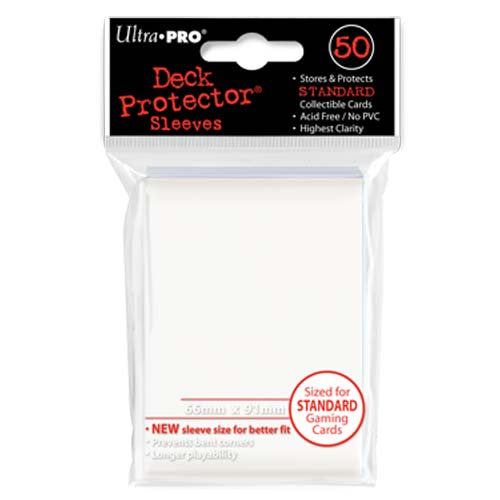 Ultra PRO - Solid White Deck Protectors - 50 Sleeves
