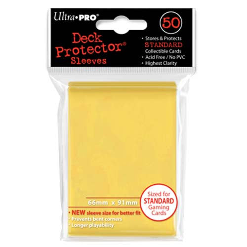 Ultra PRO - Solid Yellow Deck Protectors - 50 Sleeves