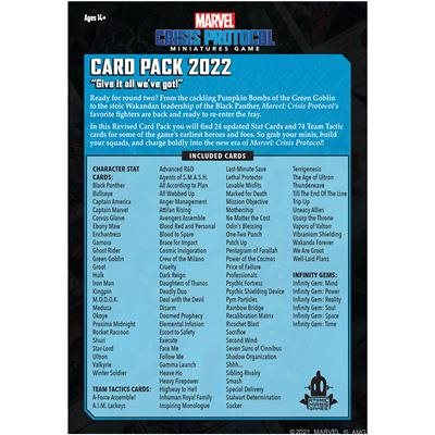 Atomic Mass Games - Marvel Crisis Protocol - Card Pack 2022