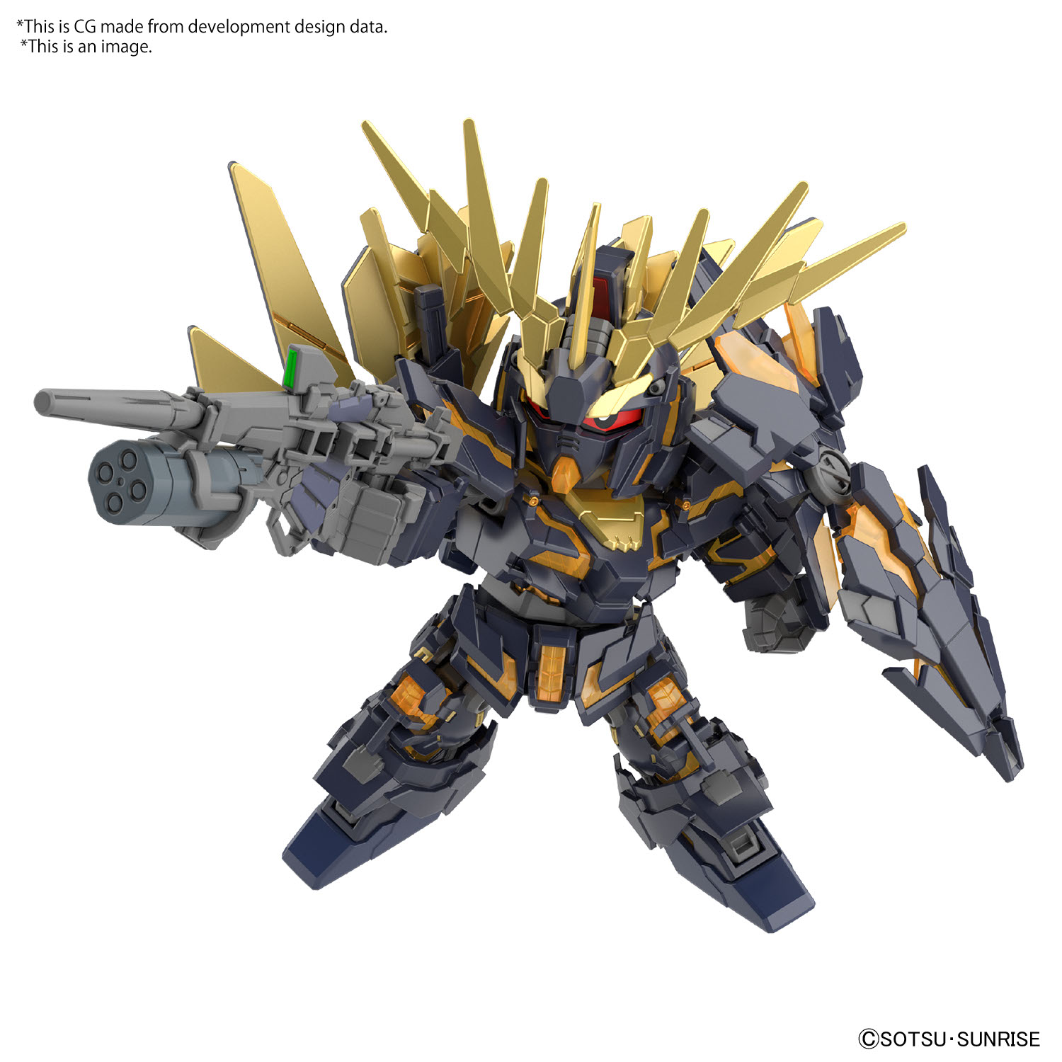 SD Gundam - Cross Silhouette - Unicorn Gundam 02 Banshee (Destroy