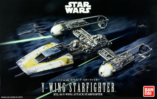 Bandai - Star Wars Model - Y-Wing Starfighter 1/72 Scale