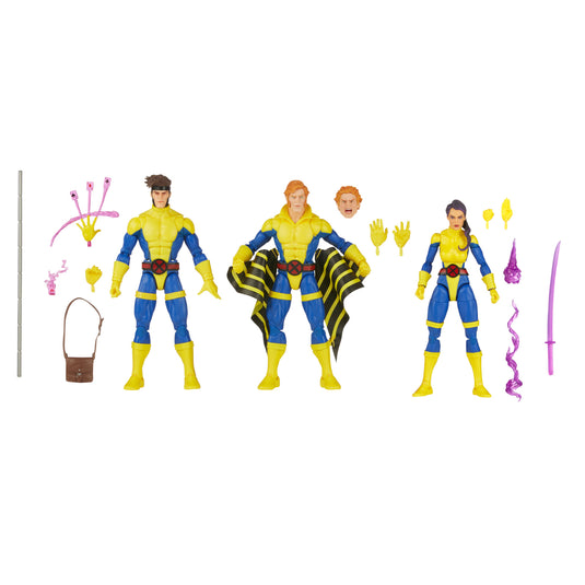 Marvel Legends - X-Men 60th Anniversary: Banshee, Gambit, & Psylocke Set of 3