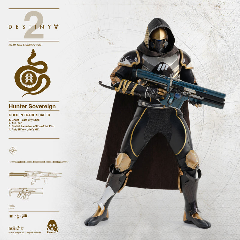 Load image into Gallery viewer, Threezero - Destiny 2 - Hunter Sovereign (Golden Trace Shader)