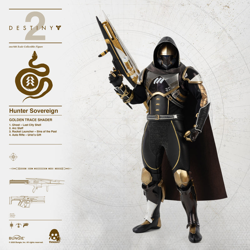 Load image into Gallery viewer, Threezero - Destiny 2 - Hunter Sovereign (Golden Trace Shader)