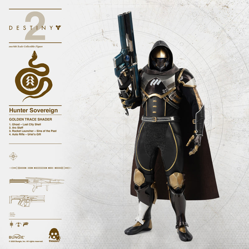 Load image into Gallery viewer, Threezero - Destiny 2 - Hunter Sovereign (Golden Trace Shader)