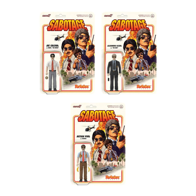 Load image into Gallery viewer, Super 7 - Music ReAction - Beastie Boys: Sabotage Set of 3