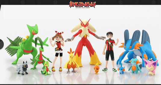 Bandai - Pokemon Scale World - Hoenn Region Figure: Treecko & Grovyle Set
