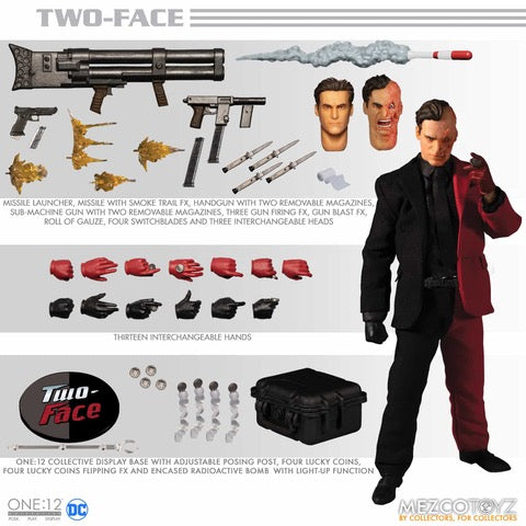 mezcoone:12collective トゥーフェイス Mezco Toyz - One:12 DC Two-Face – Ages Three and Up