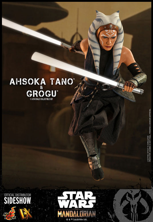 Hot Toys - Star Wars The Mandalorian - Ahsoka Tano and Grogu Set