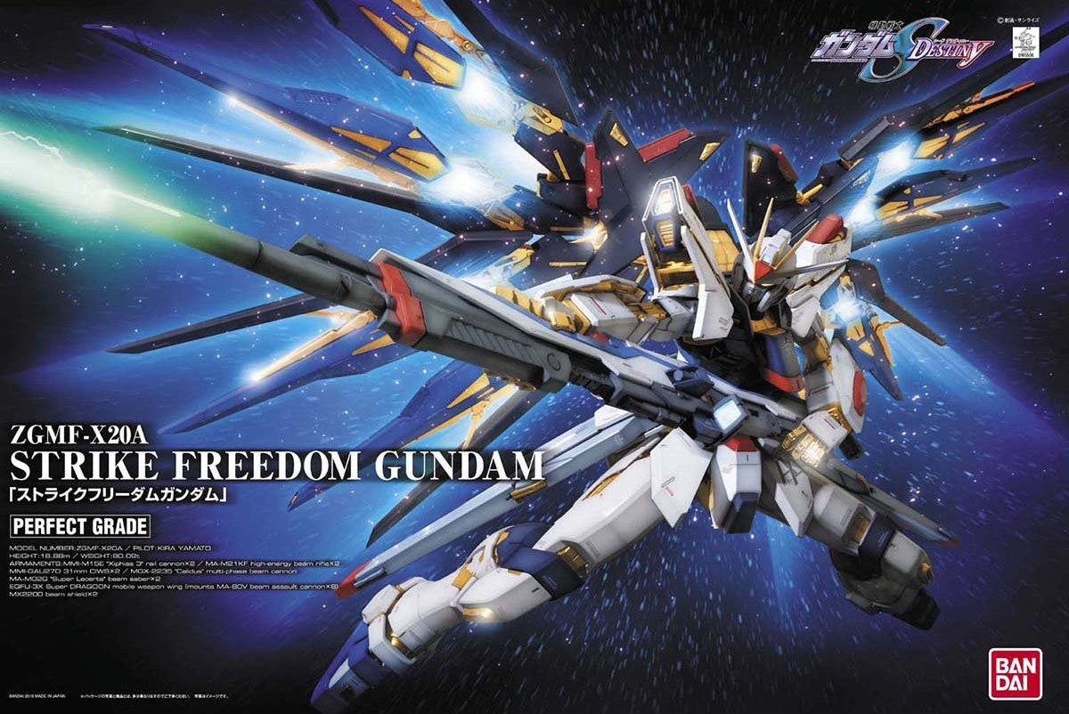 Perfect Grade 1/60 - ZGMF-X20A Strike Freedom Gundam – Ages Three