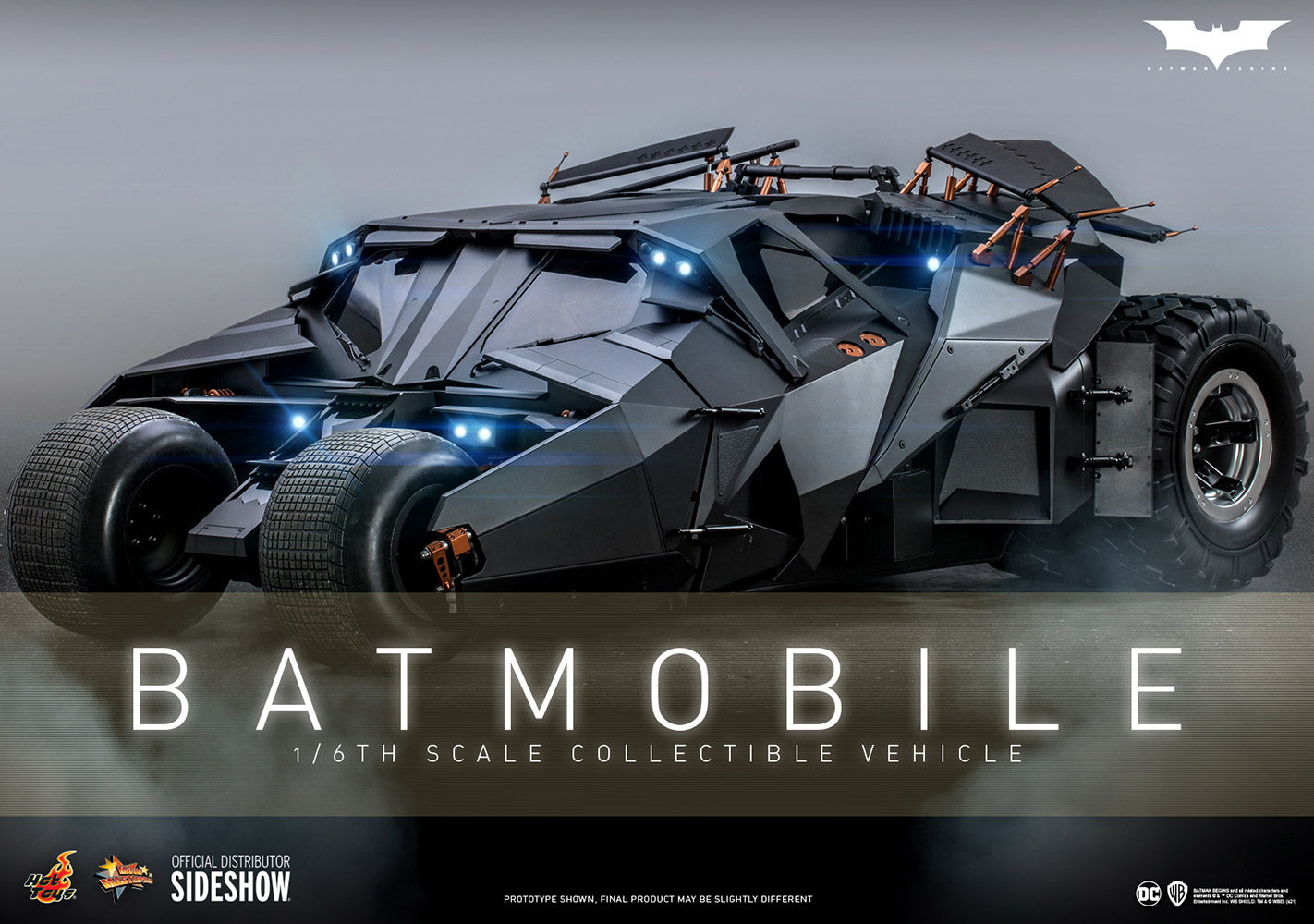 Hot Toys - Batman Begins - Batmobile Vehicle – Ages Three and Up