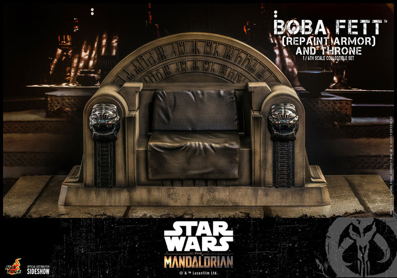 Load image into Gallery viewer, Hot Toys - The Mandalorian: Boba Fett (Repaint Armor) and Throne