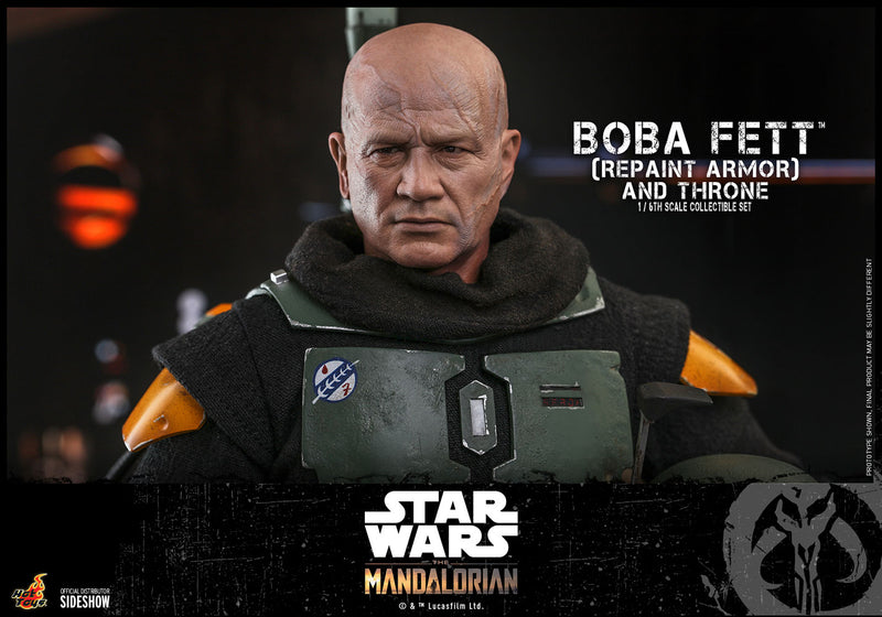 Load image into Gallery viewer, Hot Toys - The Mandalorian: Boba Fett (Repaint Armor) and Throne