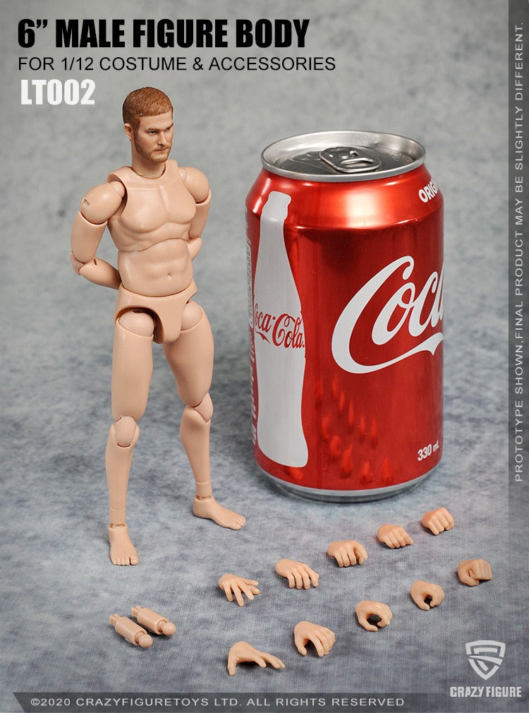 Load image into Gallery viewer, Crazy Figure - 1/12 Multi Joint Movable Male Body without Neck
