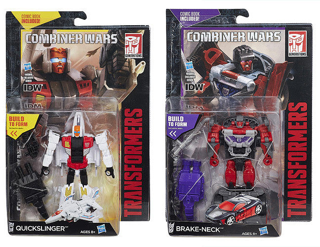 Load image into Gallery viewer, Transformers Generations Combiner Wars Deluxe Class Quickslinger and Breakneck - Set of 2
