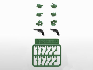 Little Armory LAOP07 Figma Tactical Gloves 2: Revolver Set [Green]