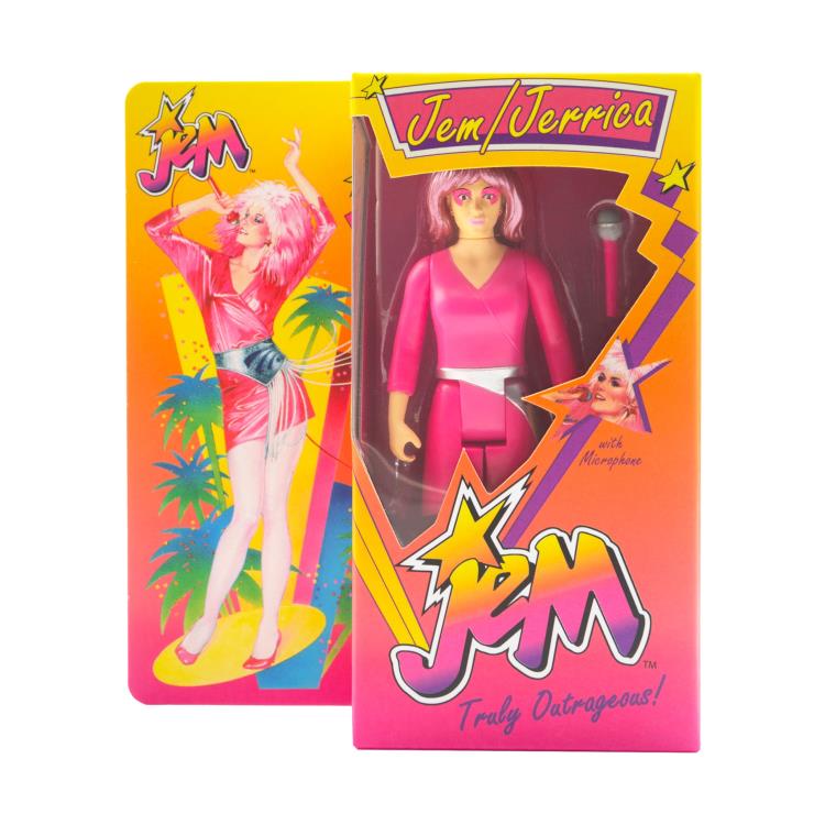 Load image into Gallery viewer, Super 7 - Jem and the Holograms ReAction: Jem (Neon Retro Box) SDCC 2022 Exclusive
