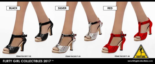 Flirty Girl - Peep-toe High Heel Shoes - Silver