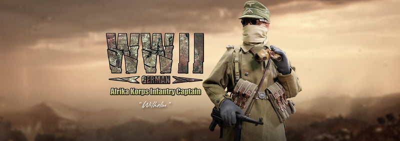 Load image into Gallery viewer, DID - WWII German Afrika Korps Infantry Captain - Wilhelm