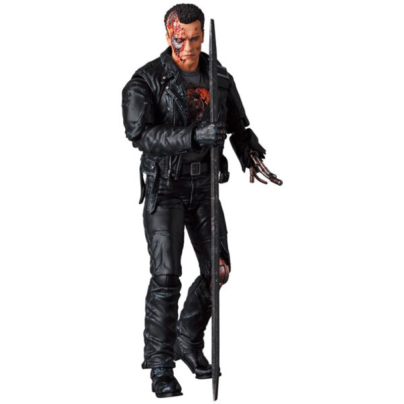 MAFEX T-800 フィギュア THE TERMINATOR MAFEX Terminator 2: Judgement Day - T-800 (Battle Damaged Version