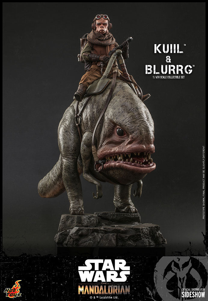 Load image into Gallery viewer, Hot Toys - Star Wars The Mandalorian - Kuiil and Blurrg Set (Restock)
