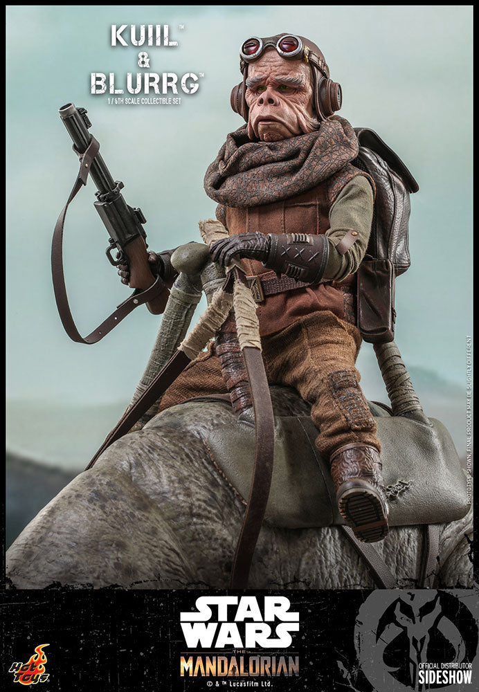 Load image into Gallery viewer, Hot Toys - Star Wars The Mandalorian - Kuiil and Blurrg Set (Restock)