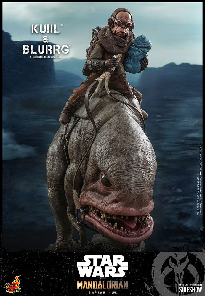 Load image into Gallery viewer, Hot Toys - Star Wars The Mandalorian - Kuiil and Blurrg Set (Restock)