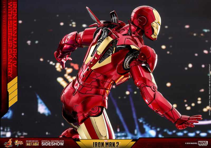 Load image into Gallery viewer, Hot Toys - Iron Man 2 - Iron Man Mark IV Diecast Movie Masterpiece with Suit-Up Gantry