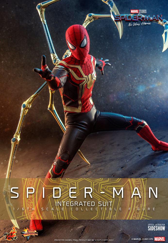 ホットトイズ Spider-Man Integrated Suit HOT TOYS SPIDER-MAN NO WAY HOME - SPIDER-MAN (INTEGRATED SUIT) 1:6
