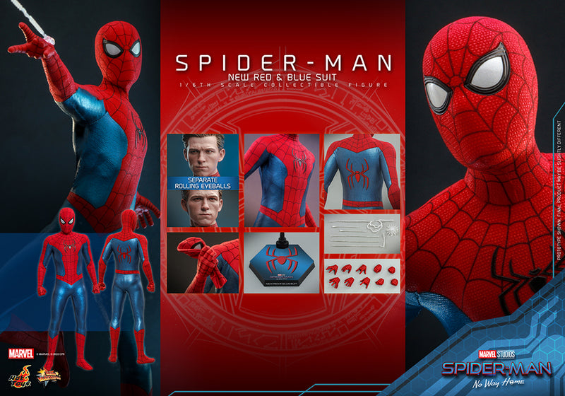 Load image into Gallery viewer, Hot Toys - Spider-Man No Way Home: Spider-Man (New Red and Blue Suit)