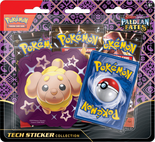 Pokemon TCG - Scarlet & Violet: Paldean Fates - Tech Sticker Collection - Shiny Fidough