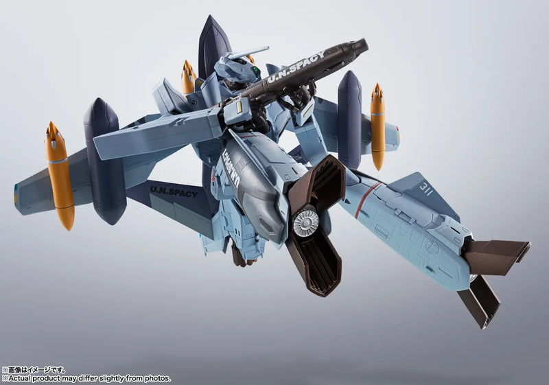 Load image into Gallery viewer, Bandai - Hi-Metal R Macross Zero - VF-0A Phoenix (Shin Kudo Use) + QF-2200D-B Ghost
