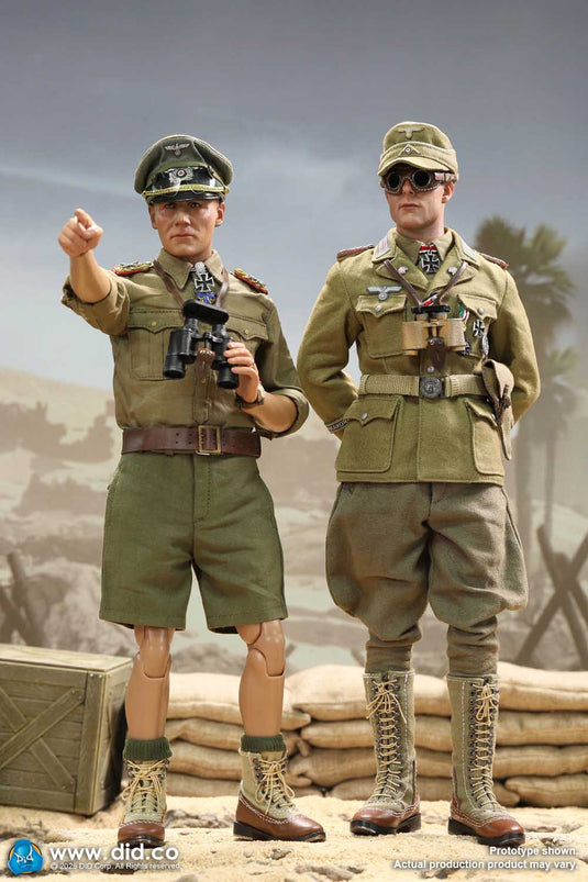 DID - 1/6 WWII German Africa Corps - Supply Duty Ishaan & Panzer Commander Stauffenberg